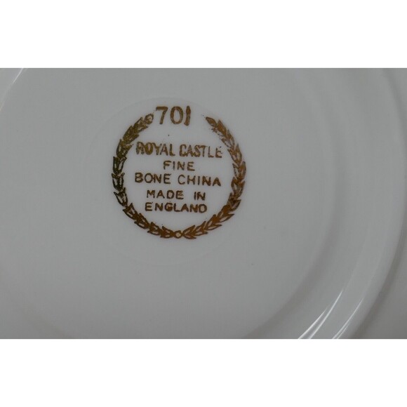 Royal Castle Fine Bone China Tea Cup & Saucer #701 - Picture 12 of 13